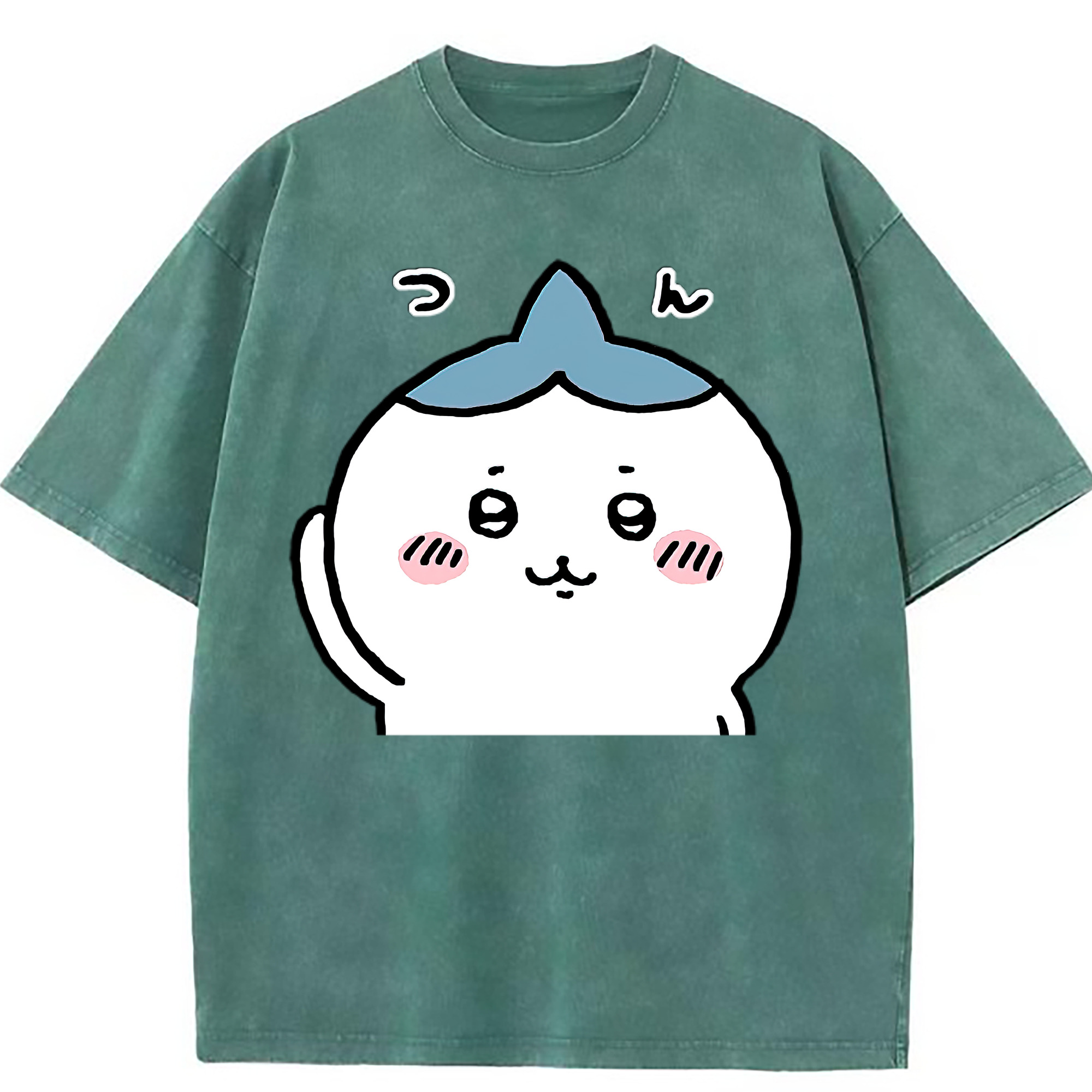 （画像用） ちいかわ ハチワレ Chii-kawa hachiware 綿100% ヴィンテージ風 半袖Tシャツ（フロントプリント）